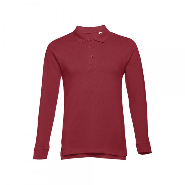 THC BERN 3XL. Polo a manica lunga da uomo - Bordeaux