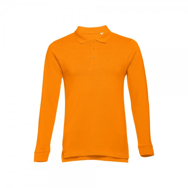 THC BERN 3XL. Polo a manica lunga da uomo - Arancione