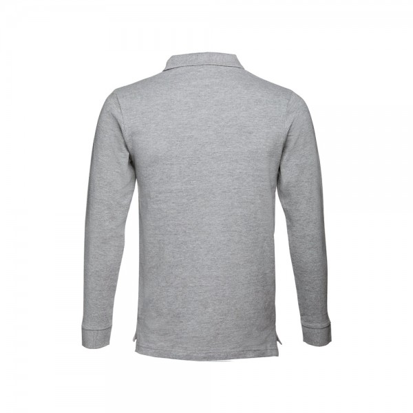 THC BERN 3XL. Polo a manica lunga da uomo - Grigio chiaro mélange