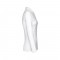 THC BERN WOMEN WH. Polo da donna a manica lunga in cotone cardato - Bianco