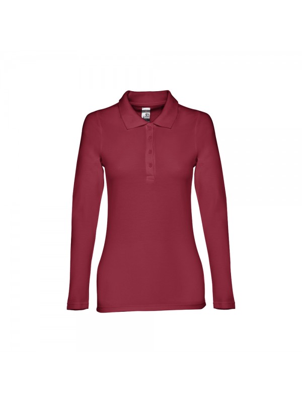 THC BERN WOMEN. Polo a manica lunga da donna - Bordeaux THC BERN WOMEN. Polo a manica lunga da donna - Bordeaux