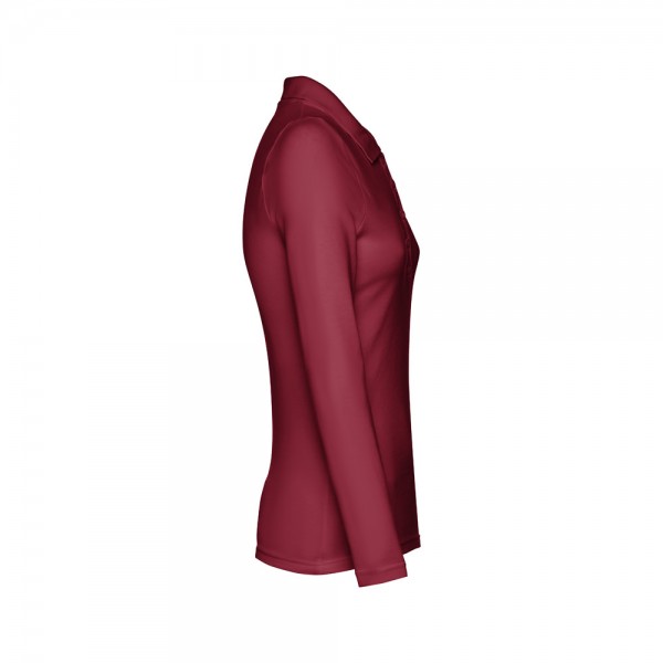 THC BERN WOMEN. Polo a manica lunga da donna - Bordeaux