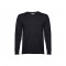 THC MILAN. Pullover da uomo con scollo a V in cotone e poliammide - Nero