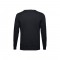 THC MILAN. Pullover da uomo con scollo a V in cotone e poliammide - Nero