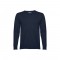 THC MILAN. Pullover da uomo con scollo a V in cotone e poliammide - Blu scuro