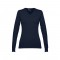 THC MILAN WOMEN. Pullover da donna con scollo a V in cotone e poliammide - Blu scuro