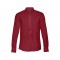 THC PARIS. Camicia da uomo in popeline a maniche lunghe - Bordeaux