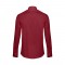 THC PARIS. Camicia da uomo in popeline a maniche lunghe - Bordeaux