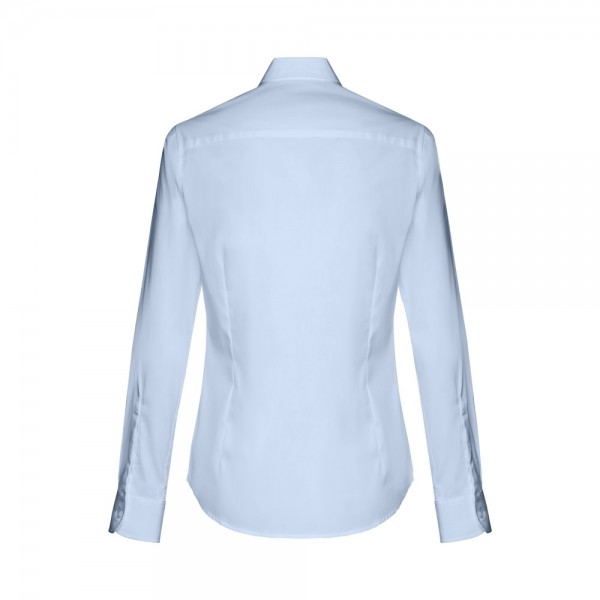 THC PARIS WOMEN. Camicia in popeline a maniche lunghe da donna - Azzurro