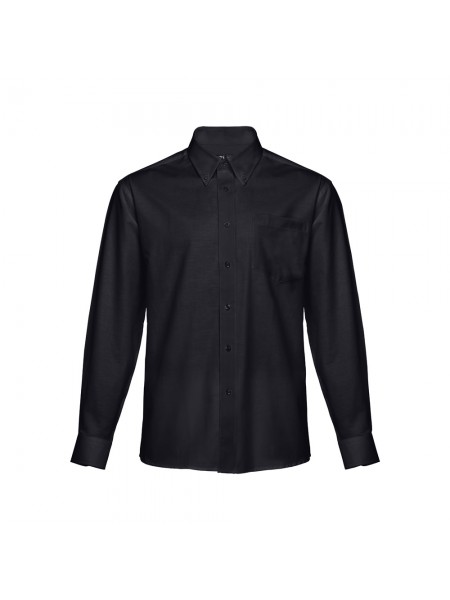 THC TOKYO. Camicia oxford da uomo a maniche lunghe - Nero THC TOKYO. Camicia oxford da uomo a maniche lunghe - Nero