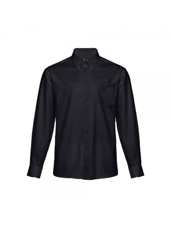 THC TOKYO. Camicia oxford da uomo a maniche lunghe - Nero THC TOKYO. Camicia oxford da uomo a maniche lunghe - Nero