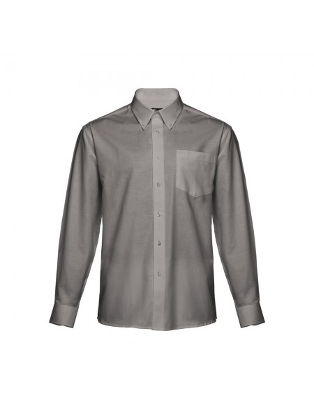 THC TOKYO. Camicia oxford da uomo a maniche lunghe - Grigio THC TOKYO. Camicia oxford da uomo a maniche lunghe - Grigio