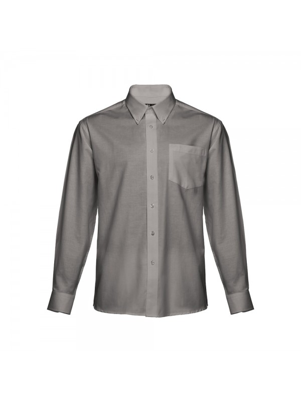 THC TOKYO. Camicia oxford da uomo a maniche lunghe - Grigio THC TOKYO. Camicia oxford da uomo a maniche lunghe - Grigio