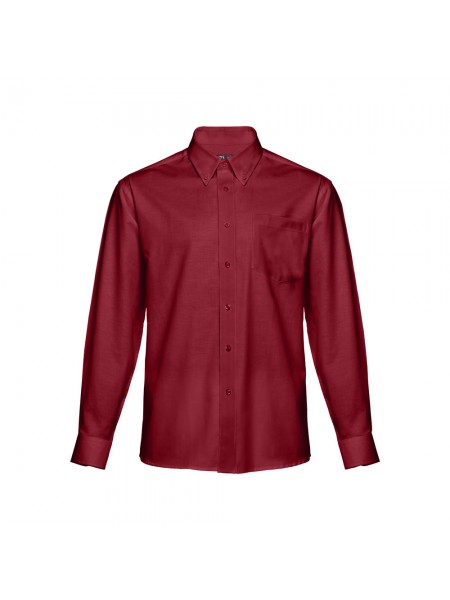 THC TOKYO. Camicia oxford da uomo a maniche lunghe - Bordeaux THC TOKYO. Camicia oxford da uomo a maniche lunghe - Bordeaux