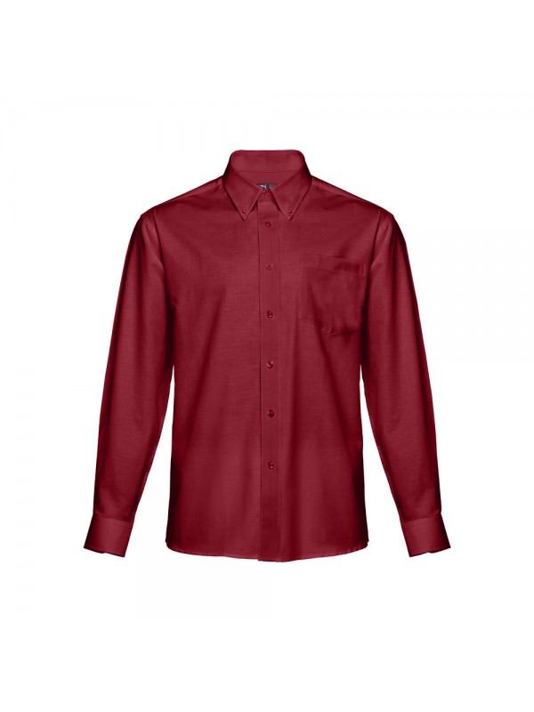THC TOKYO. Camicia oxford da uomo a maniche lunghe - Bordeaux THC TOKYO. Camicia oxford da uomo a maniche lunghe - Bordeaux