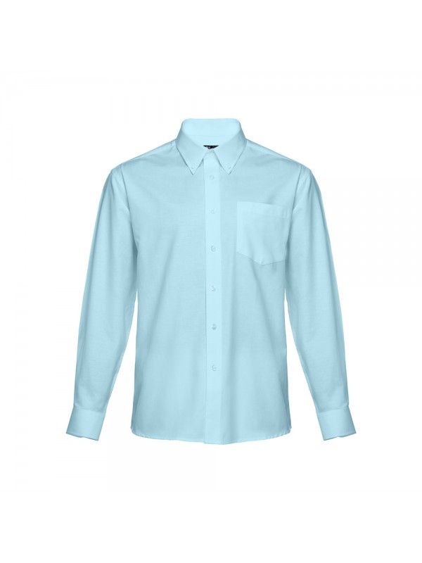 THC TOKYO. Camicia oxford da uomo a maniche lunghe - Azzurro THC TOKYO. Camicia oxford da uomo a maniche lunghe - Azzurro