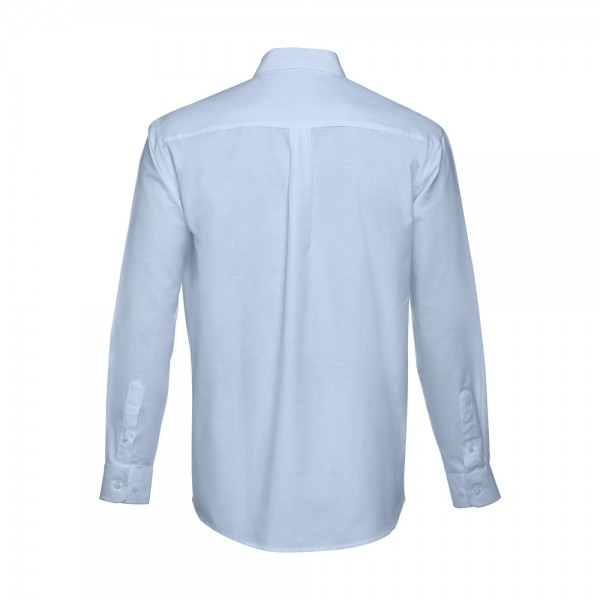 THC TOKYO. Camicia oxford da uomo a maniche lunghe - Azzurro