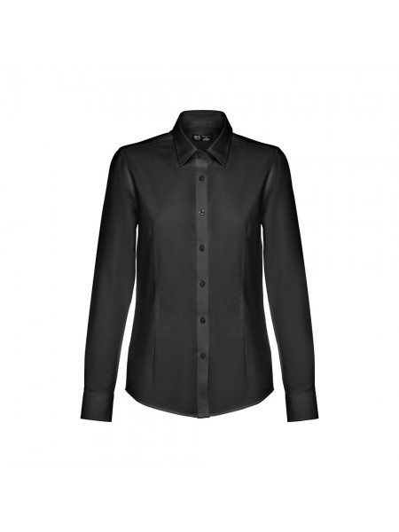 THC TOKYO WOMEN. Camicia oxford a maniche lunghe da donna - Nero THC TOKYO WOMEN. Camicia oxford a maniche lunghe da donna - Nero