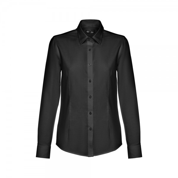 THC TOKYO WOMEN. Camicia oxford a maniche lunghe da donna - Nero