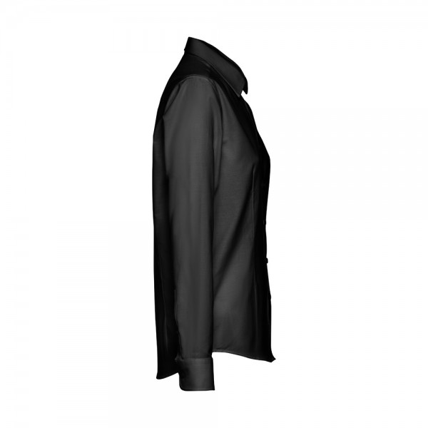 THC TOKYO WOMEN. Camicia oxford a maniche lunghe da donna - Nero