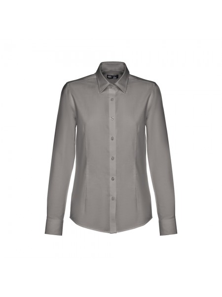 THC TOKYO WOMEN. Camicia oxford a maniche lunghe da donna - Grigio THC TOKYO WOMEN. Camicia oxford a maniche lunghe da donna - Grigio