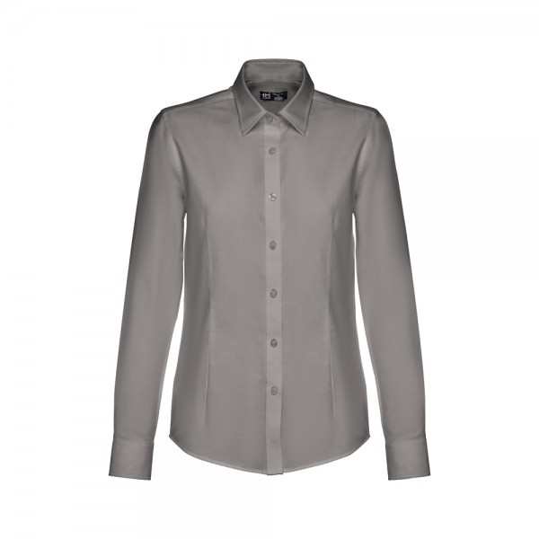 THC TOKYO WOMEN. Camicia oxford a maniche lunghe da donna - Grigio