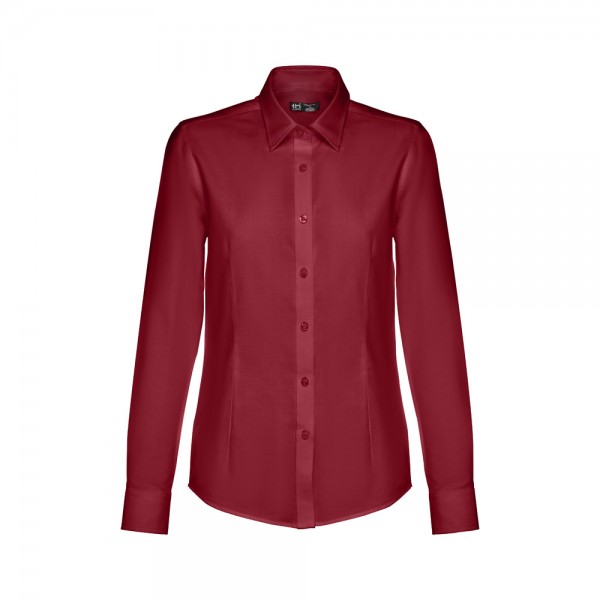 THC TOKYO WOMEN. Camicia oxford a maniche lunghe da donna - Bordeaux