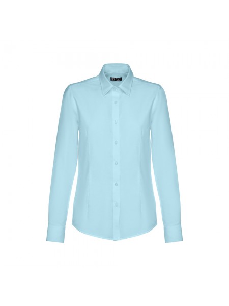 THC TOKYO WOMEN. Camicia oxford a maniche lunghe da donna - Azzurro THC TOKYO WOMEN. Camicia oxford a maniche lunghe da donna - Azzurro
