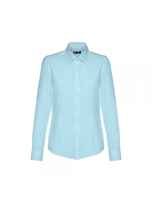 THC TOKYO WOMEN. Camicia oxford a maniche lunghe da donna - Azzurro THC TOKYO WOMEN. Camicia oxford a maniche lunghe da donna - Azzurro