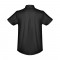 THC LONDON. Camicia oxford da uomo a maniche corte - Nero