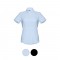 THC LONDON WOMEN. Camicia oxford da donna a maniche corte - Azzurro