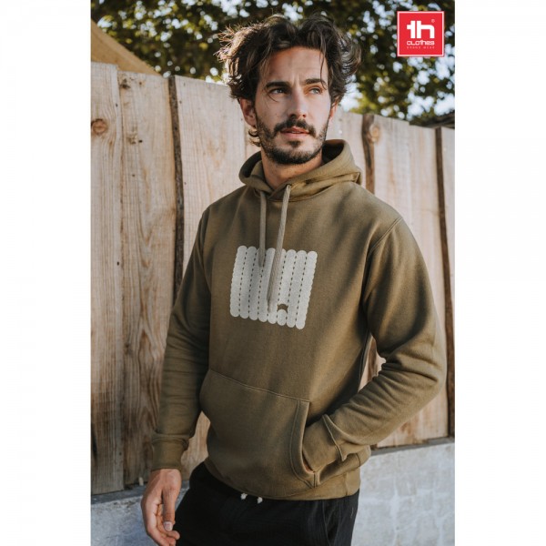 THC PHOENIX. Felpa (unisex) con cappuccio in cotone e poliestere - Rosso salmone