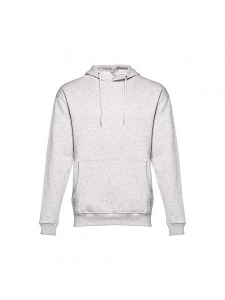 THC PHOENIX. Felpa (unisex) con cappuccio in cotone e poliestere - Bianco mélange THC PHOENIX. Felpa (unisex) con cappuccio in cotone e poliestere - Bianco mélange