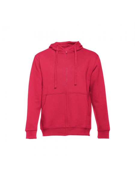 THC AMSTERDAM. Felpa da uomo in cotone e poliestere - Rosso THC AMSTERDAM. Felpa da uomo in cotone e poliestere - Rosso
