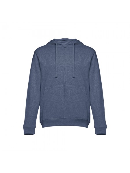 THC AMSTERDAM. Felpa da uomo in cotone e poliestere - Blu mélange THC AMSTERDAM. Felpa da uomo in cotone e poliestere - Blu mélange