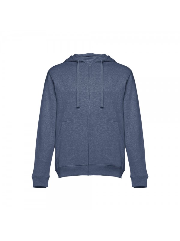 THC AMSTERDAM. Felpa da uomo in cotone e poliestere - Blu mélange THC AMSTERDAM. Felpa da uomo in cotone e poliestere - Blu mélange