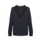 THC AMSTERDAM WOMEN. Felpa da donna in cotone e poliestere - Nero