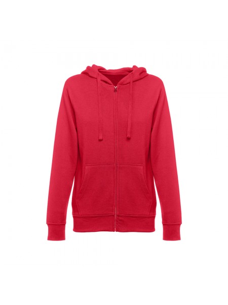 THC AMSTERDAM WOMEN. Felpa da donna in cotone e poliestere - Rosso THC AMSTERDAM WOMEN. Felpa da donna in cotone e poliestere - Rosso