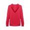 THC AMSTERDAM WOMEN. Felpa da donna in cotone e poliestere - Rosso
