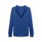 THC AMSTERDAM WOMEN. Felpa da donna in cotone e poliestere - Blu reale