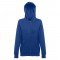 THC AMSTERDAM WOMEN. Felpa da donna in cotone e poliestere - Blu reale