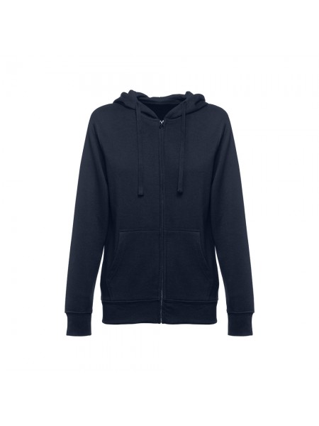 THC AMSTERDAM WOMEN. Felpa da donna in cotone e poliestere - Blu scuro THC AMSTERDAM WOMEN. Felpa da donna in cotone e poliestere - Blu scuro