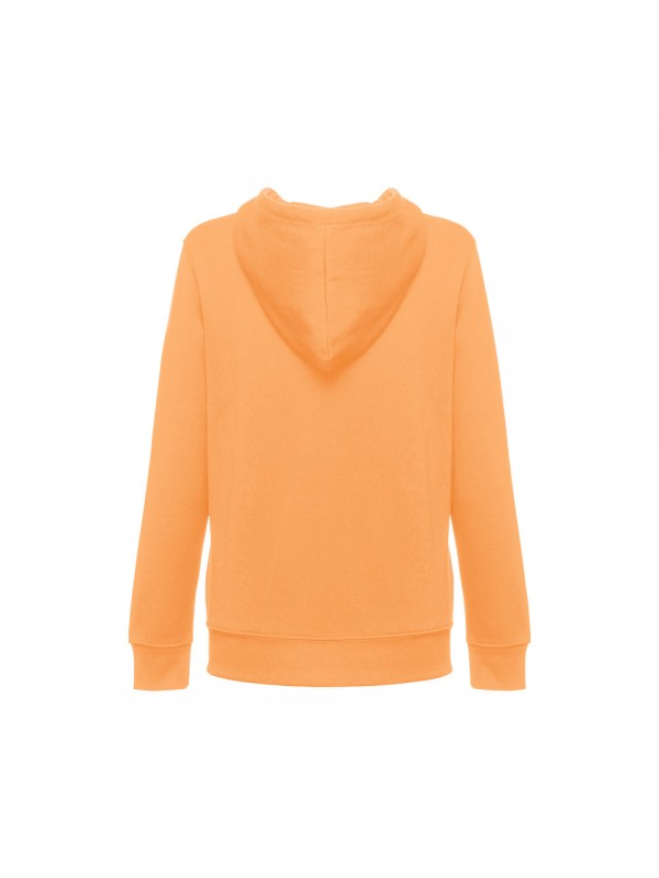 THC AMSTERDAM WOMEN. Felpa da donna in cotone e poliestere - Arancione corallo THC AMSTERDAM WOMEN. Felpa da donna in cotone e poliestere - Arancione corallo