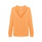 THC AMSTERDAM WOMEN. Felpa da donna in cotone e poliestere - Arancione corallo