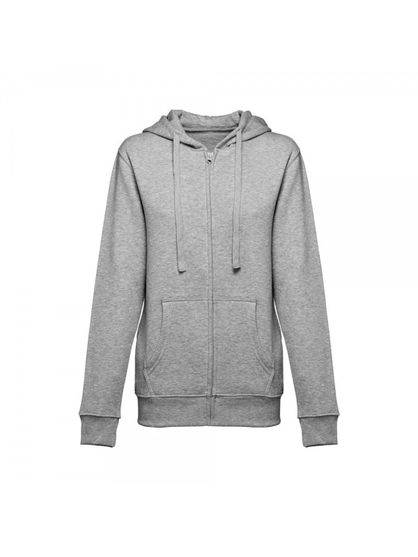 THC AMSTERDAM WOMEN. Felpa da donna in cotone e poliestere - Grigio chiaro mélange THC AMSTERDAM WOMEN. Felpa da donna in cotone e poliestere - Grigio chiaro mélange