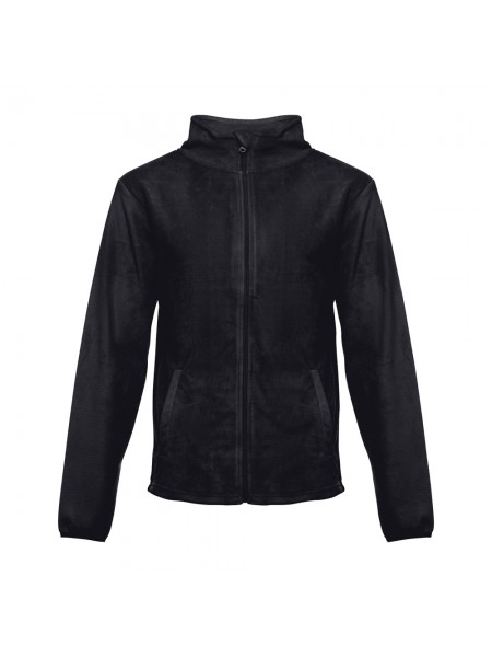 THC HELSINKI. Giacca in pile da uomo in poliestere - Nero THC HELSINKI. Giacca in pile da uomo in poliestere - Nero