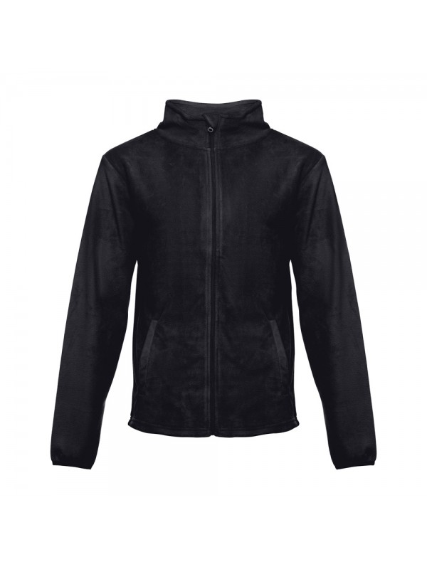 THC HELSINKI. Giacca in pile da uomo in poliestere - Nero THC HELSINKI. Giacca in pile da uomo in poliestere - Nero