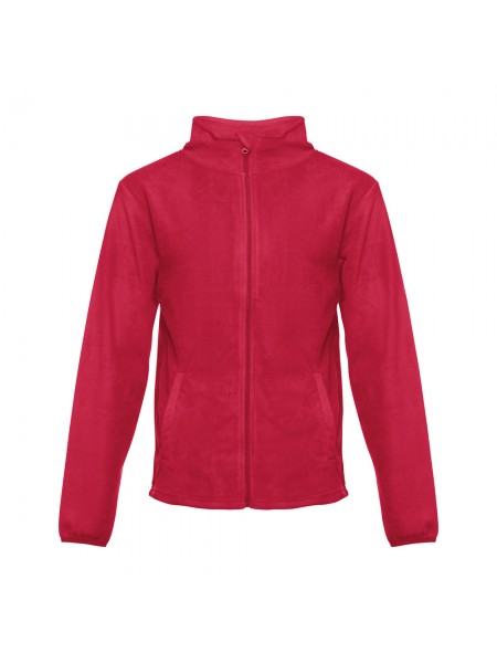 THC HELSINKI. Giacca in pile da uomo in poliestere - Rosso THC HELSINKI. Giacca in pile da uomo in poliestere - Rosso