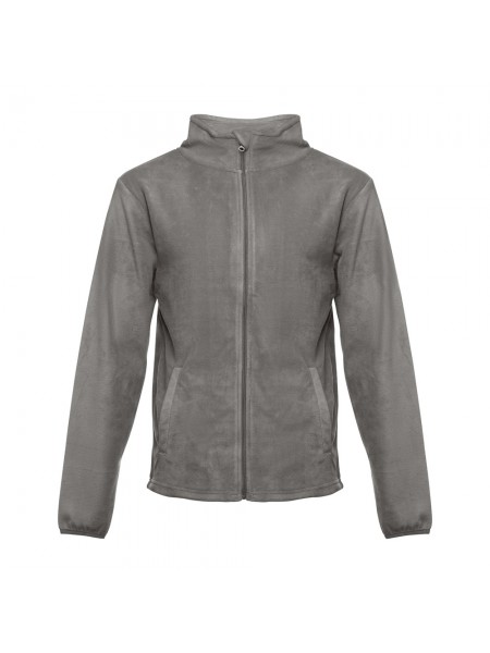 THC HELSINKI. Giacca in pile da uomo in poliestere - Grigio THC HELSINKI. Giacca in pile da uomo in poliestere - Grigio