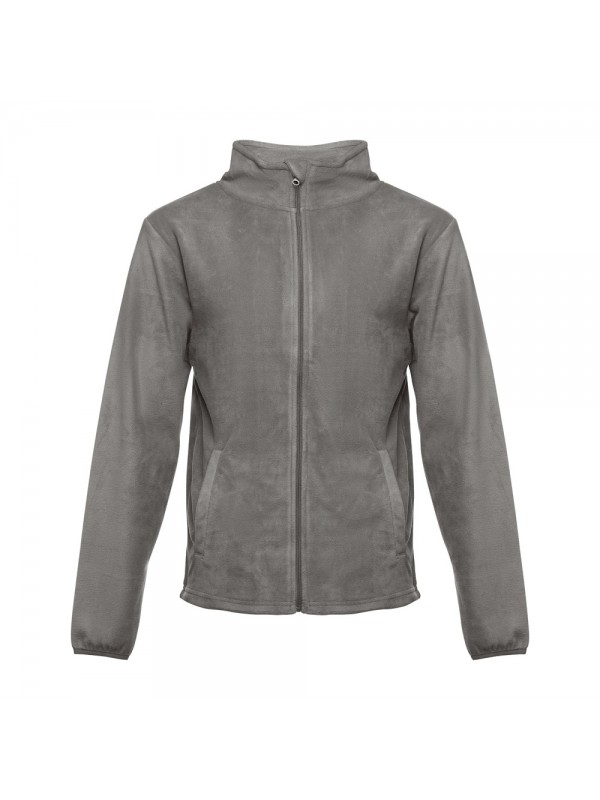 THC HELSINKI. Giacca in pile da uomo in poliestere - Grigio THC HELSINKI. Giacca in pile da uomo in poliestere - Grigio
